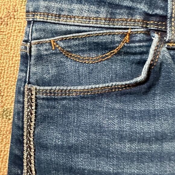 Zara BEJEWELED STRIPE JEANS Z1975 size 4 - Picture 14 of 15